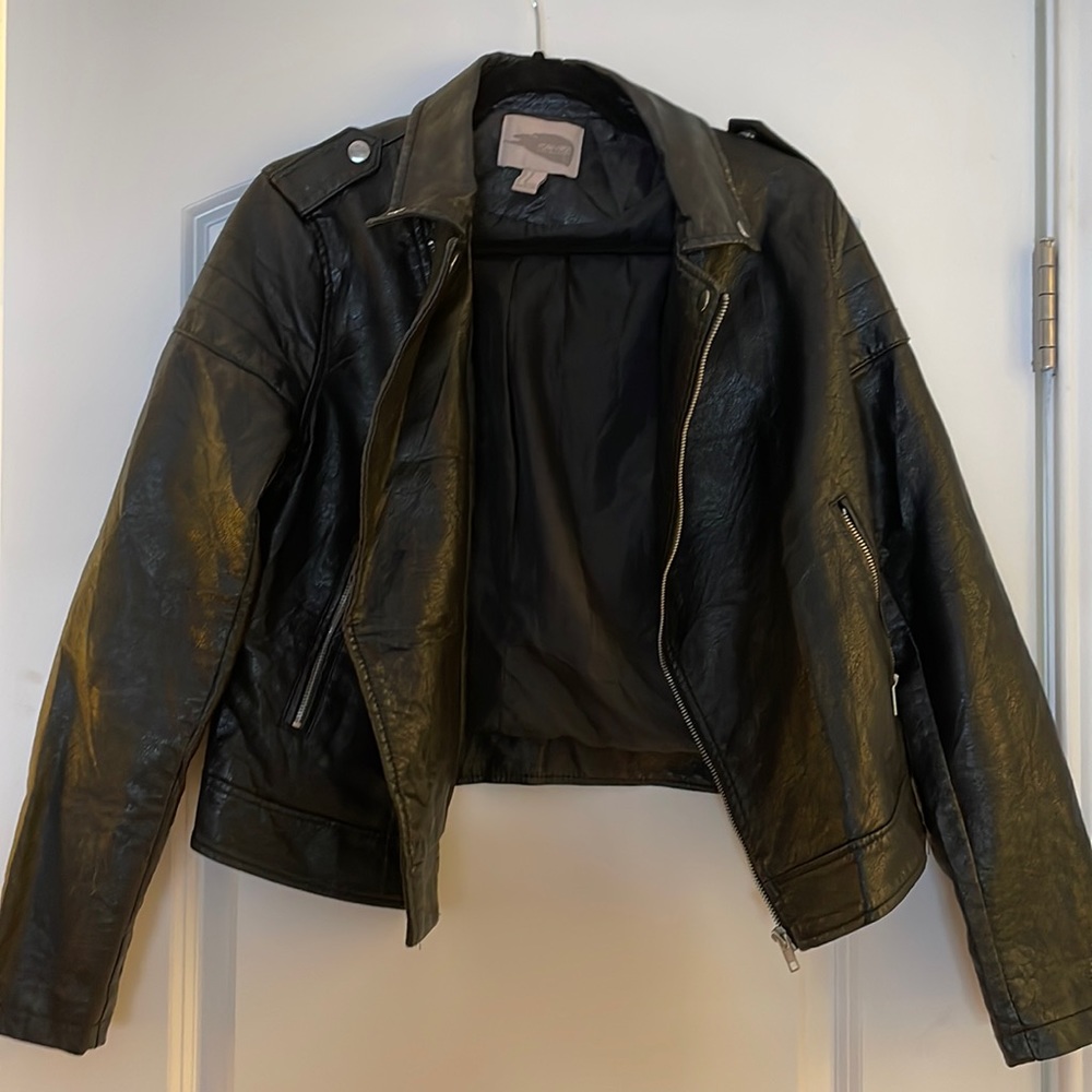 Faux leather jacket